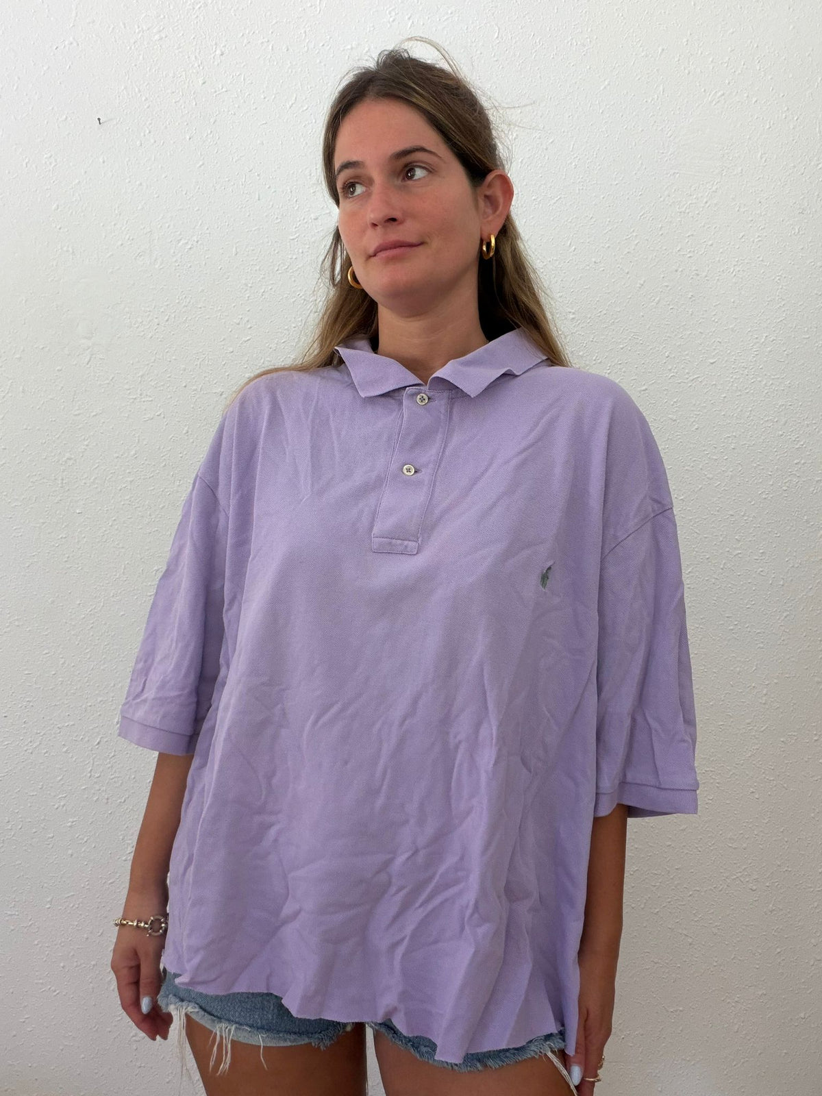 פולו ראלף לורן סגולה קיצית אוברסייז