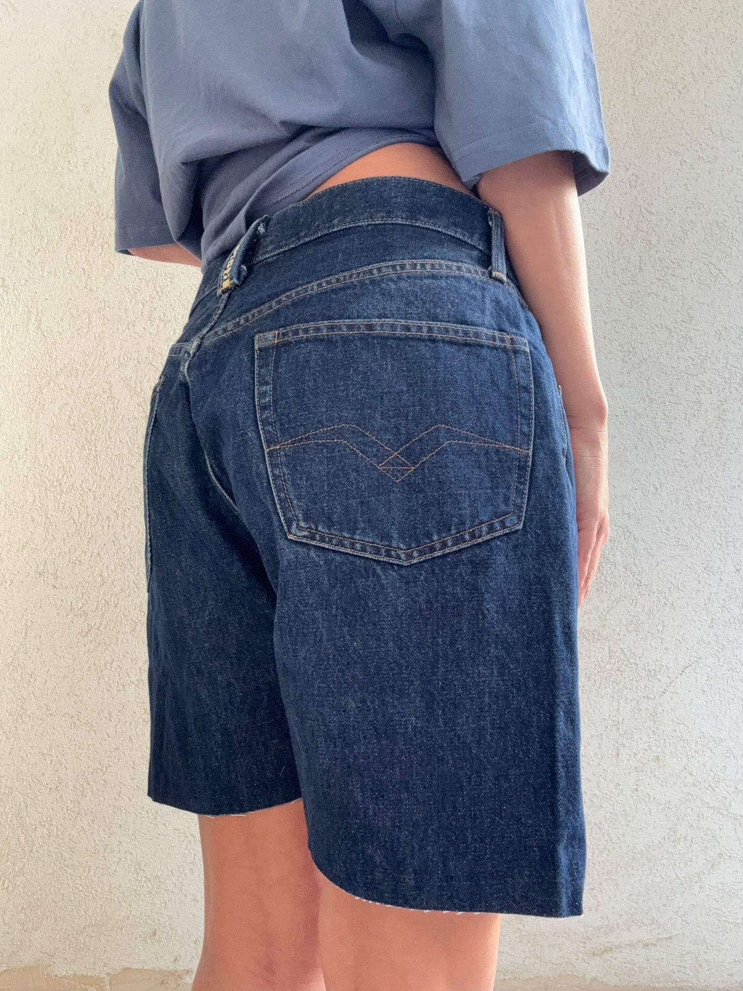 שורט גינס כחול כהה Replay