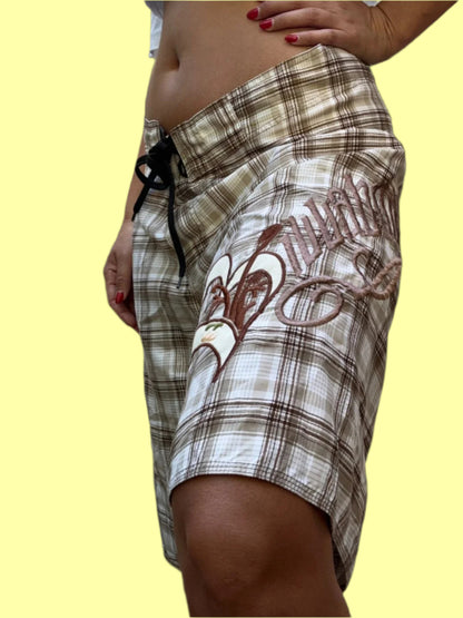 בילבונג בגד ים שנות ה2000 משובץ