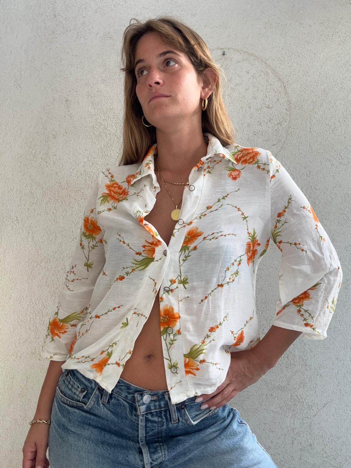 פרחים כתומים שקפקפה