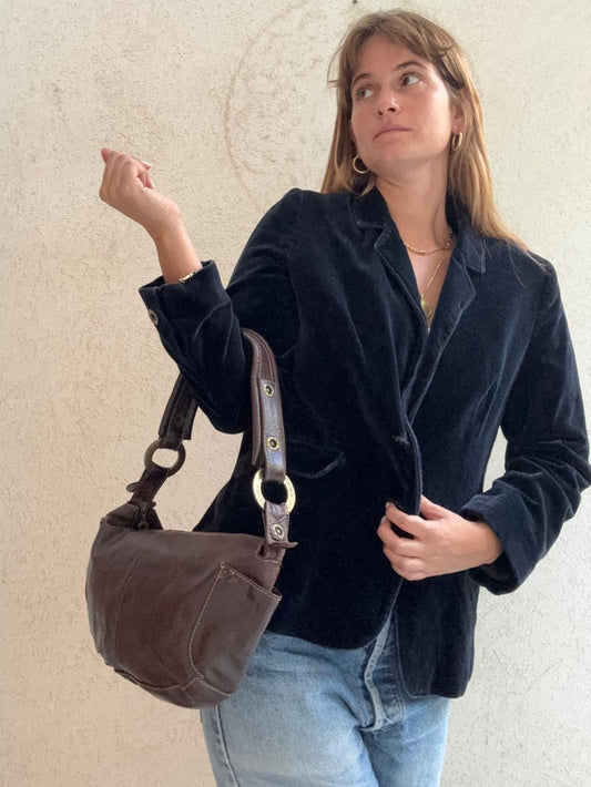 תיק עור חום דניאלה להבי שלמות