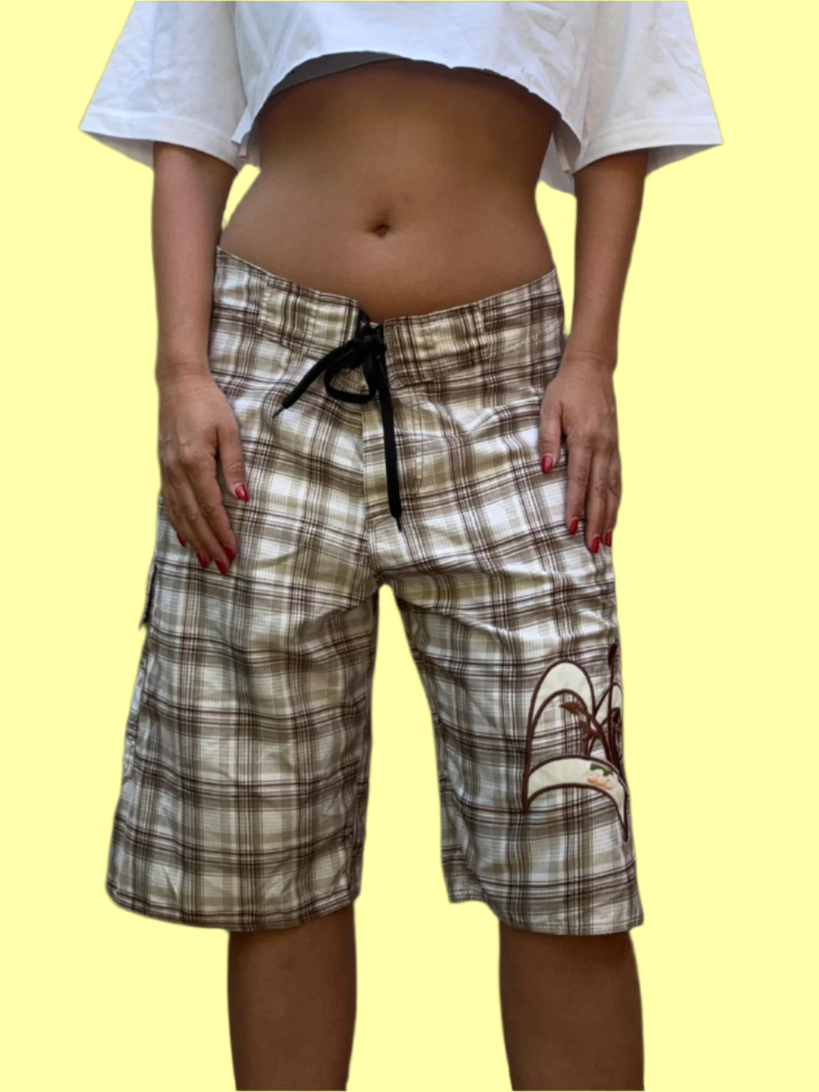 בילבונג בגד ים שנות ה2000 משובץ