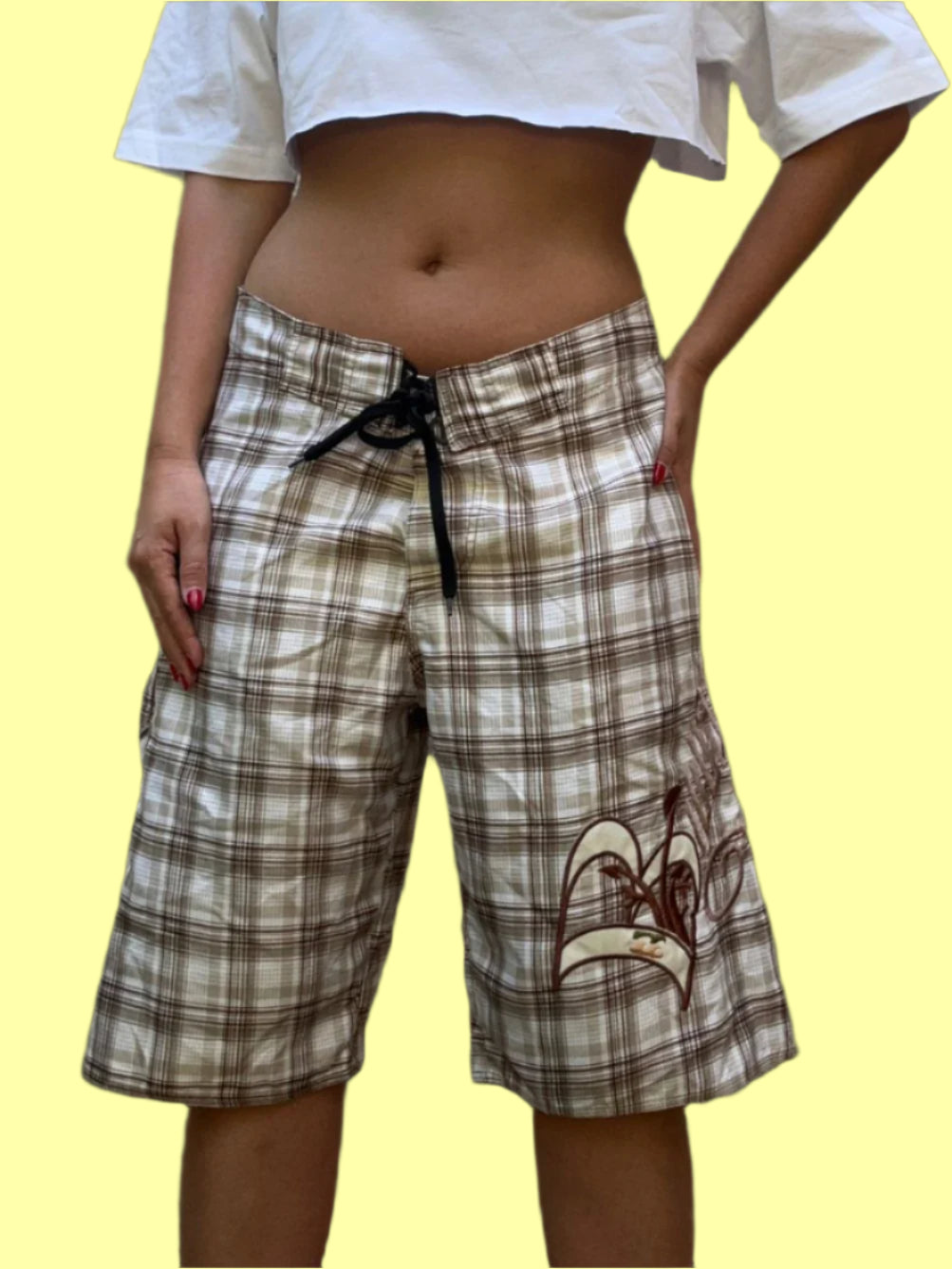 בילבונג בגד ים שנות ה2000 משובץ