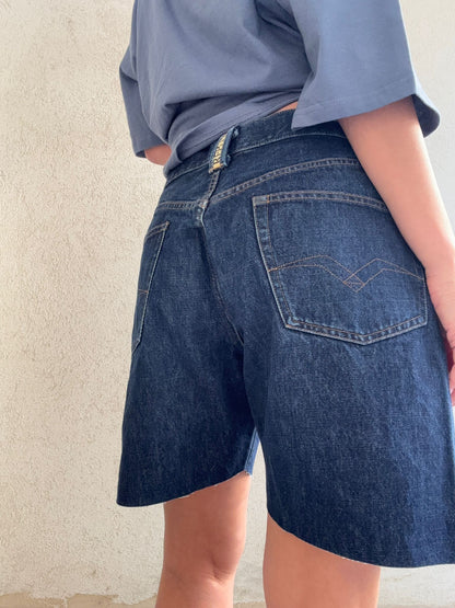 שורט גינס כחול כהה Replay