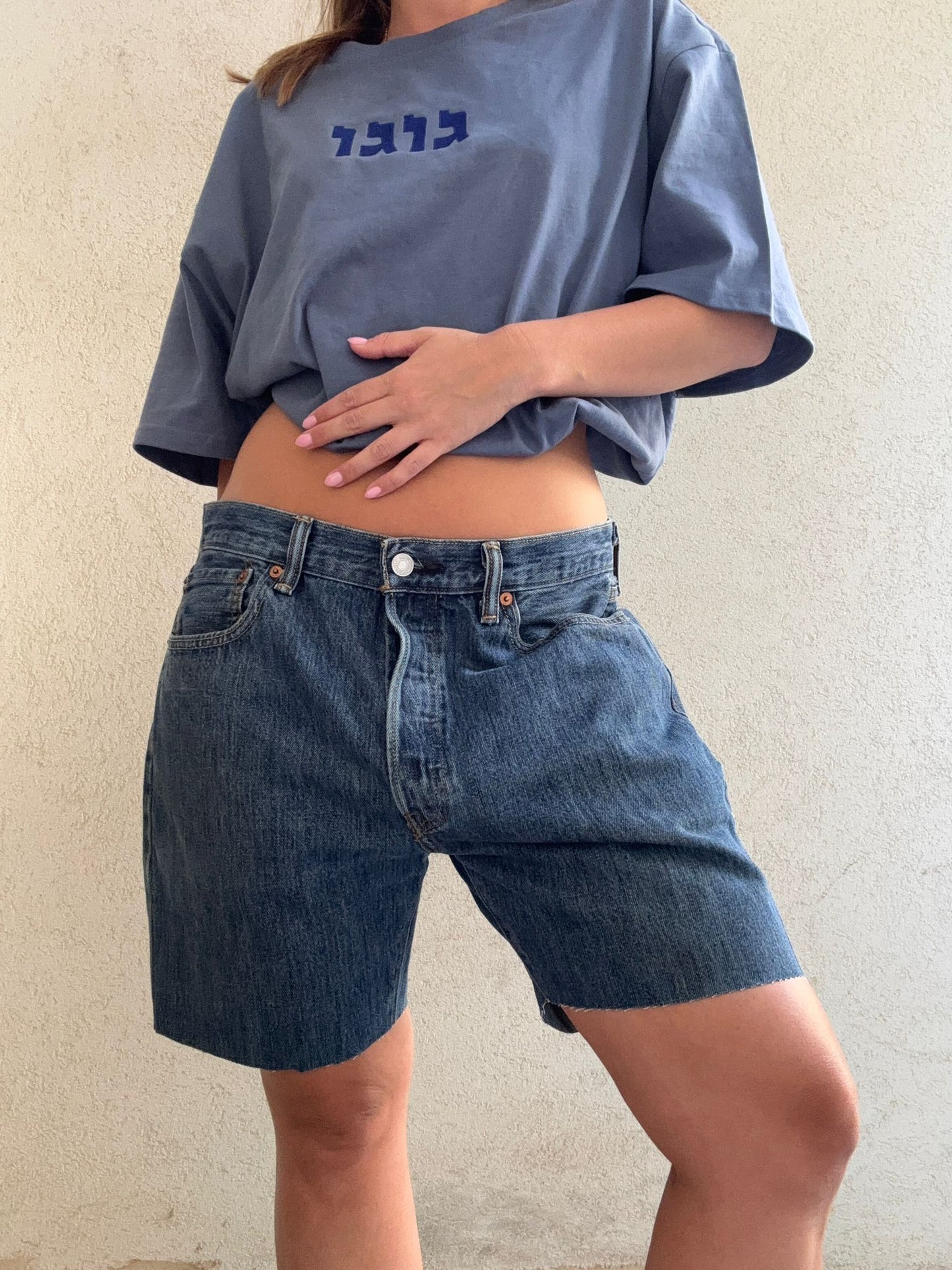 שורט גינס ליוויס כחול כהה