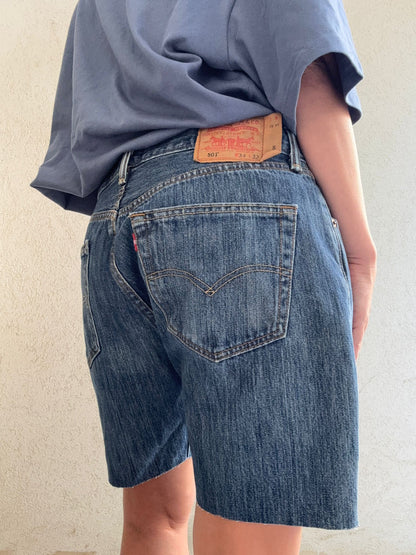 שורט גינס ליוויס כחול כהה