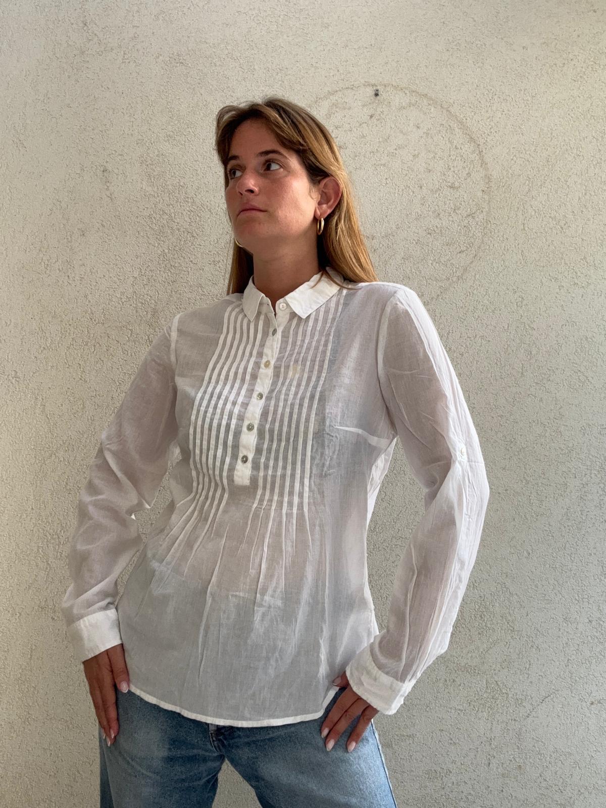 וינטג' פשתן לבנה חגיגית