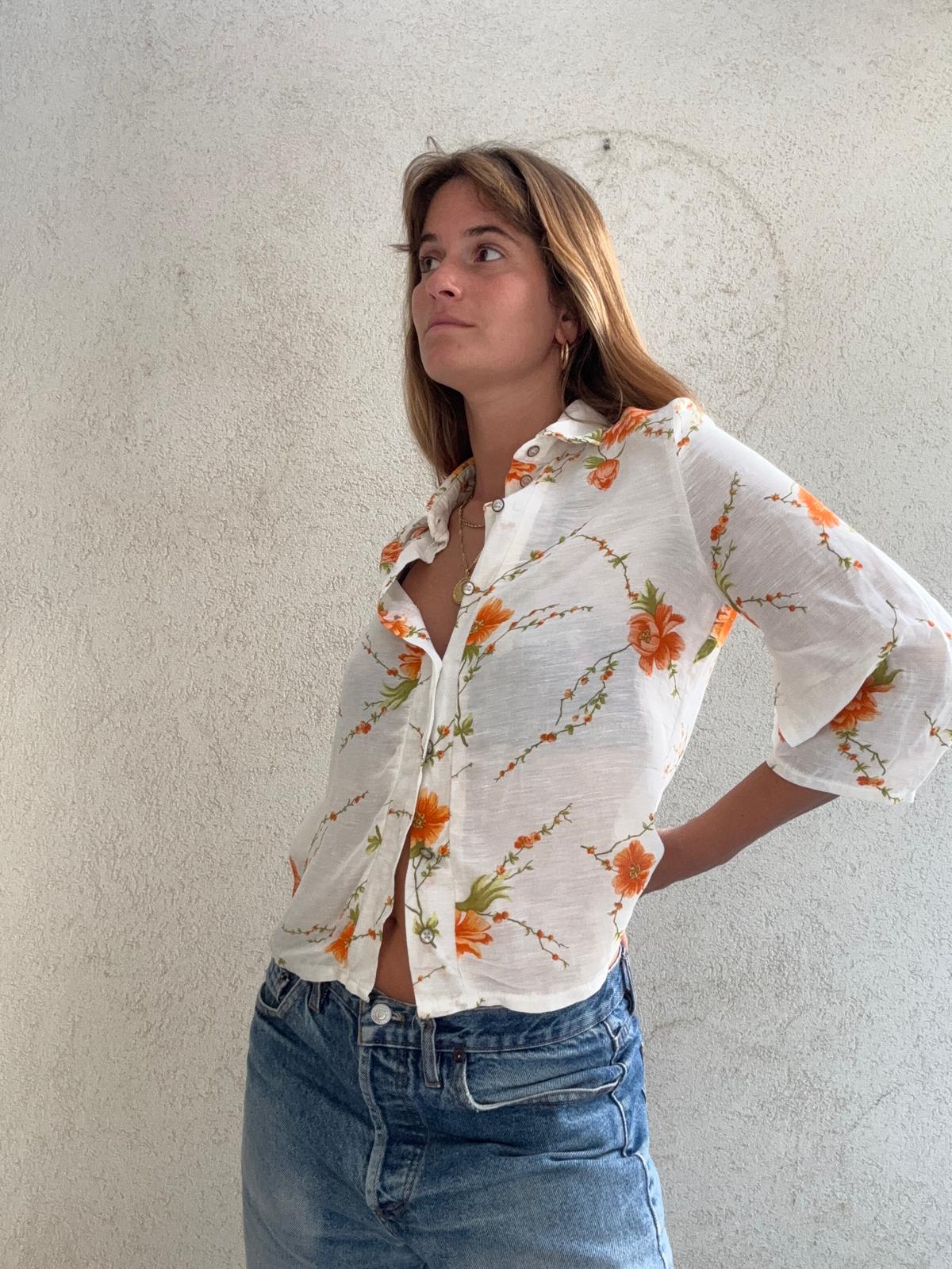 פרחים כתומים שקפקפה