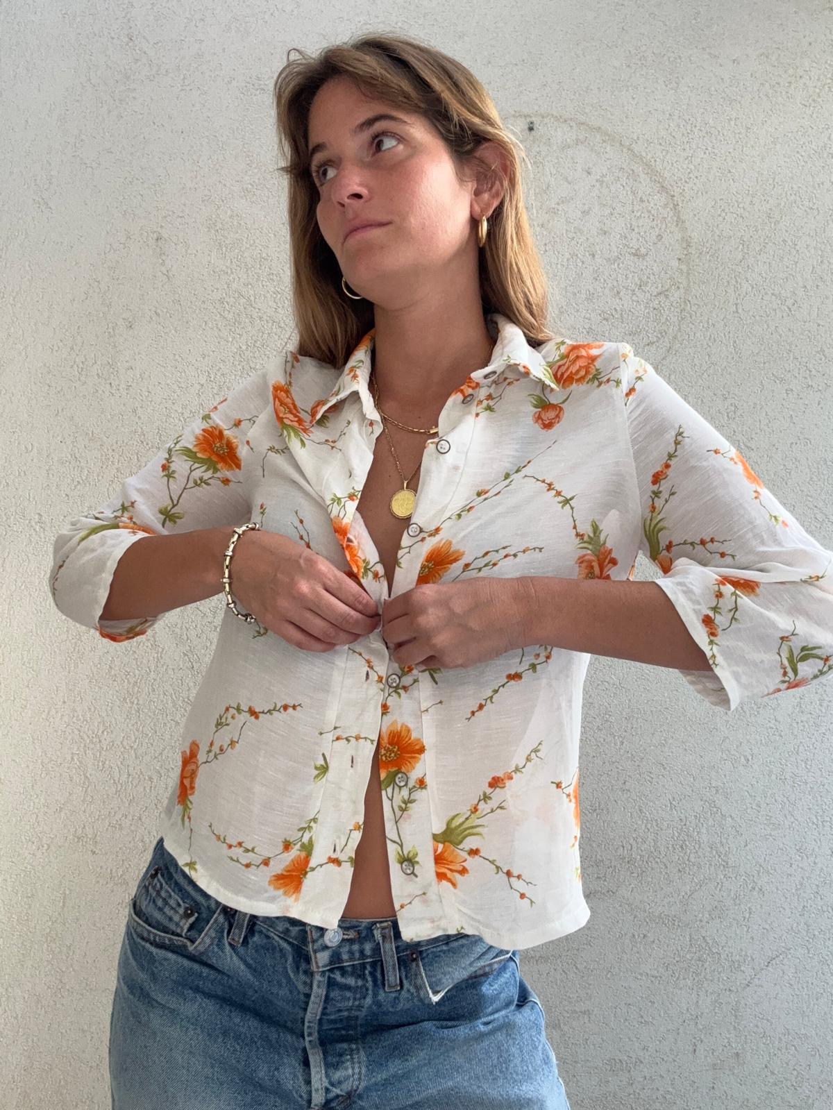 פרחים כתומים שקפקפה