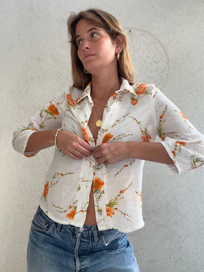 פרחים כתומים שקפקפה