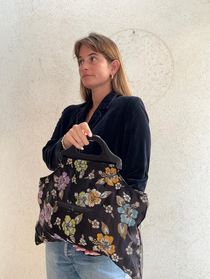 תיק קוריאני פרחים