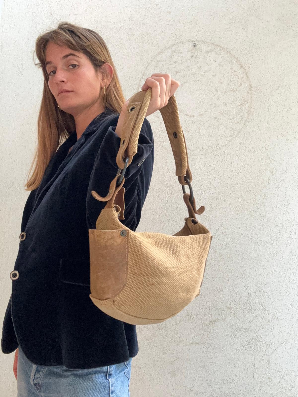 תיק קש ועור דניאלה להבי