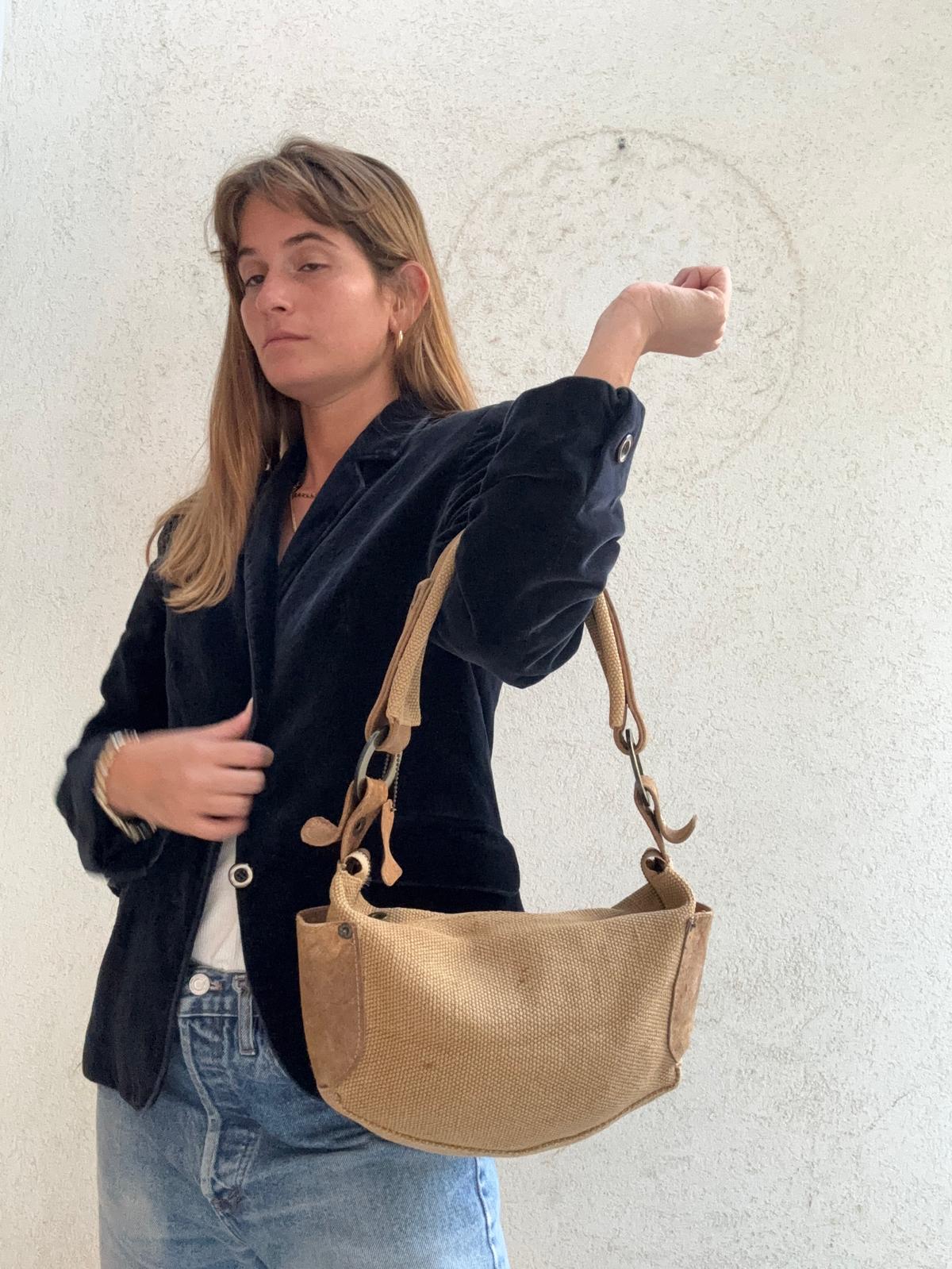 תיק קש ועור דניאלה להבי