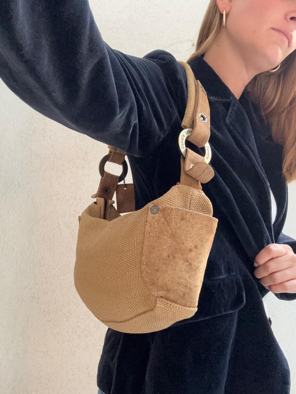 תיק קש ועור דניאלה להבי