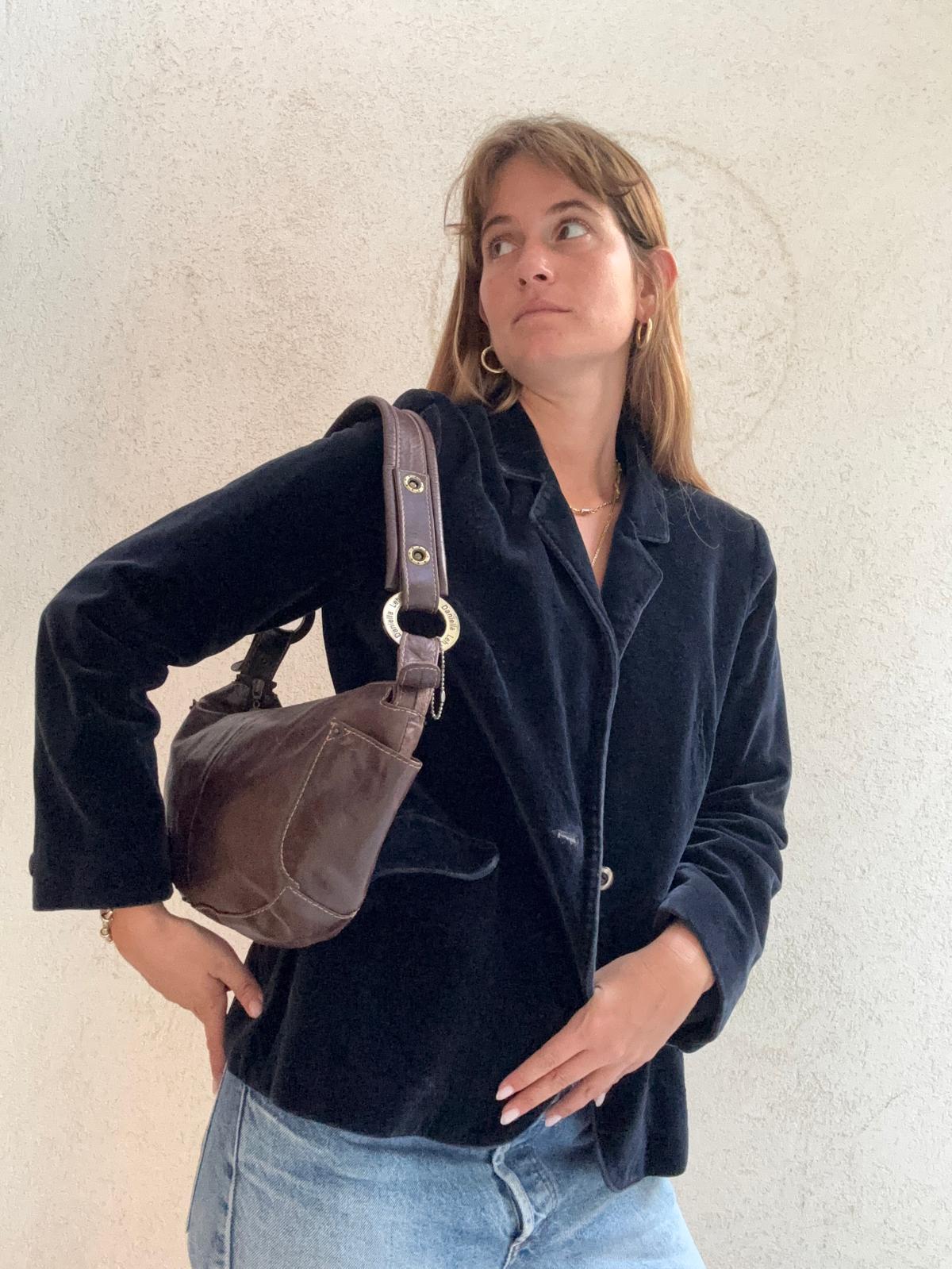 תיק עור חום דניאלה להבי שלמות